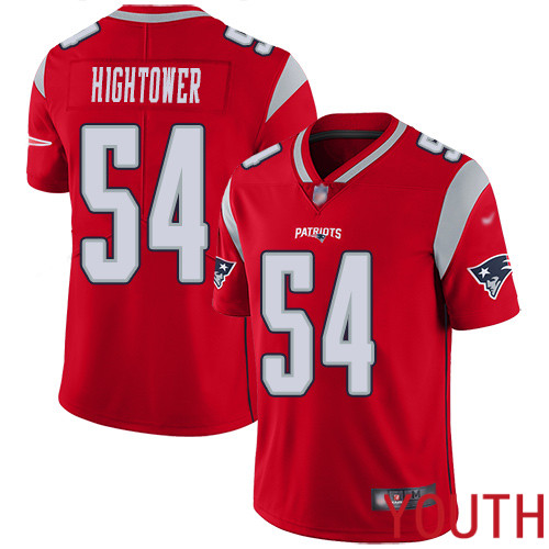 New England Patriots Football #54 Inverted Legend Limited Red Youth Dont a Hightower NFL Jersey